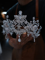 st1-17379 Forehead Zircon Wedding Tiaras Crowns
