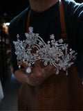 st1-17379 Forehead Zircon Wedding Tiaras Crowns