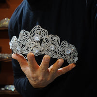 ST1-17496 Princess Zircon Wedding Tiaras Headpieces