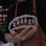st1-17585 Sparkle Zircon Wedding Tiaras Headpieces
