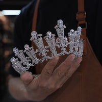 st1-17586 Sparkle Zircon Wedding Tiaras Headpieces