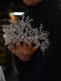 ST1-17596 Oversize Pearls&Zircon Wedding Tiaras Headpieces