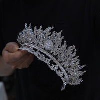 st1-17646 Oversize Euroepan Zircon Wedding Tiaras Crowns