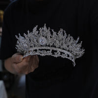 st1-17646 Oversize Euroepan Zircon Wedding Tiaras Crowns