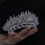 st1-17646 Oversize Euroepan Zircon Wedding Tiaras Crowns