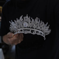 st1-17646 Oversize Euroepan Zircon Wedding Tiaras Crowns