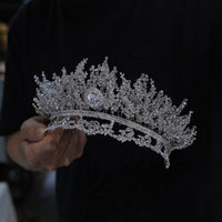 st1-17646 Oversize Euroepan Zircon Wedding Tiaras Crowns