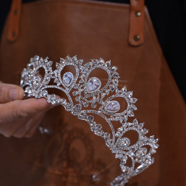st1-17654 European Zircon Wedding Tiaras