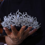 st1-17657 Oversize Euroepan Zircon Wedding Tiaras Crowns