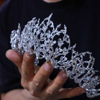 st1-17657 Oversize Euroepan Zircon Wedding Tiaras Crowns