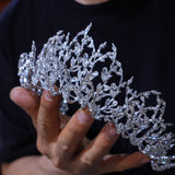 st1-17657 Oversize Euroepan Zircon Wedding Tiaras Crowns