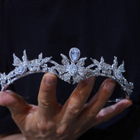 st1-17657 Oversize Euroepan Zircon Wedding Tiaras Crowns