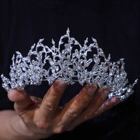 st1-17657 Oversize Euroepan Zircon Wedding Tiaras Crowns