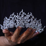 st1-17657 Oversize Euroepan Zircon Wedding Tiaras Crowns