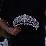 st1-17719 European Pearls&Zircon6 Wedding Tiaras