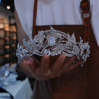 st1-17734 /2 wasy Gorgeous Pearls Wedding Crown