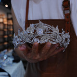 st1-17734 /2 wasy Gorgeous Pearls Wedding Crown