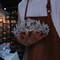 st1-17734 /2 wasy Gorgeous Pearls Wedding Crown