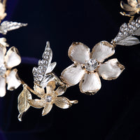 Baroque Leaves Brides Hairbands Bridal Crystal Headbands Wedding Hair Jewelry G4159