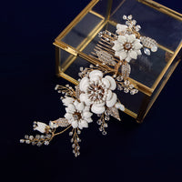 Leaves Brides Hair Combs Leaves Hairbands Rhinestone Hair Sticks Wedding Hair Accessories