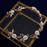 Sunflower Long Brides Hairbands Crystal Headbands Wedding Hair Accessory hc0140