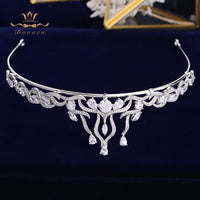 Sparkly Silver Tiaras Headpieces for Brides Zircon Crystal Bridal Crowns Wedding Hairbands Evening Hair Accessories