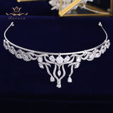 Sparkly Silver Tiaras Headpieces for Brides Zircon Crystal Bridal Crowns Wedding Hairbands Evening Hair Accessories