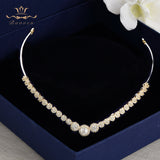 Silver Simple Clear Shinny Zircon Brides Crowns Tiaras Silver Wedding Hairbands Plated Crystal Wedding Hair Accessories