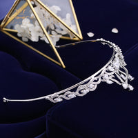 Sparkly Silver Tiaras Headpieces for Brides Zircon Crystal Bridal Crowns Wedding Hairbands Evening Hair Accessories