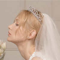 Gorgeous Crown Tiara de Noiva Princess Wedding Hair Accessories Women Hair Jewelry Zircon Bridal Crown and Tiaras