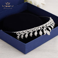 Full Zircon Brides Crowns Tiaras Elegant Headband For Brides Wedding Hair Accessories Evening Hair Jewelry
