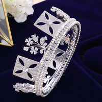 Royal Diana Princess Full Zircon Bride Tiaras Tocado Novia Headband