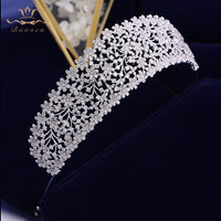 Luxurious Zircon Tiara Bridal Hair Jewelry Wedding Hair Accessories Queen Wedding Crystal Crowns Tiaras