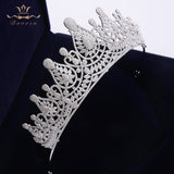 Top Quality Stunning Gold Full Zircon Wedding Hairbands for Brides Crystal Tiaras Crowns Wedding Hair Accessories