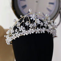 Sweet Whitge Flower  Brides Tiaras Headpieces CRrown