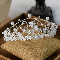 Sweet Whitge Flower  Brides Tiaras Headpieces CRrown