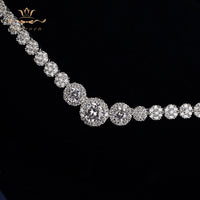 Silver Simple Clear Shinny Zircon Brides Crowns Tiaras Silver Wedding Hairbands Plated Crystal Wedding Hair Accessories