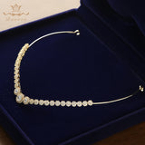 Silver Simple Clear Shinny Zircon Brides Crowns Tiaras Silver Wedding Hairbands Plated Crystal Wedding Hair Accessories