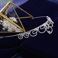 Princes Sparkling Wedding Full Zircon Bridal Tiaras Crowns Plated Crystal For Brides Women Hair Jewelry