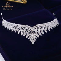 Sparkling Zircon Crystal Brides Tiaras Crowns Silver Wedding Hairbands Royal Queen Evening Hair Jewelry Wedding Accessories