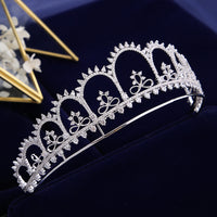 Gorgeous Crown Tiara de Noiva Princess Wedding Hair Accessories Women Hair Jewelry Zircon Bridal Crown and Tiaras