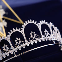 Gorgeous Crown Tiara de Noiva Princess Wedding Hair Accessories Women Hair Jewelry Zircon Bridal Crown and Tiaras