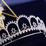 Gorgeous Crown Tiara de Noiva Princess Wedding Hair Accessories Women Hair Jewelry Zircon Bridal Crown and Tiaras