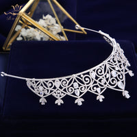 New Design Wedding Tiaras Bridal Headpiece Bride Hair Jewelry Queen Crowns Tocado Novia Wedding Hair Accessories