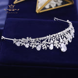 Princess CZ Zircon Gold Brides Crown Headband Crystal Tiaras Crowns Hair Band Bridal Hair Accessories