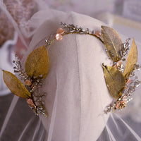 Flower Brides Headbands Rhinestone Soft  Bridal Hairbands Wedding Hair Accessories Evening Headdress
